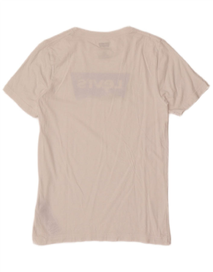 Chłopięcy T-shirt z grafiką Levi's, 13-14 lat, biała bawełna