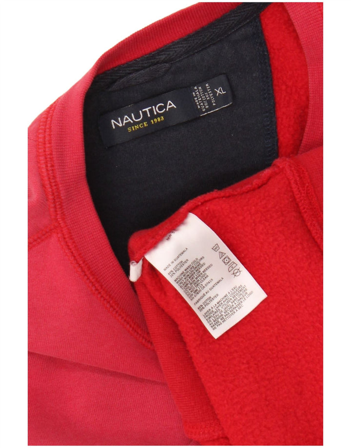 Męska bluza Nautica XL, czerwona, bawełniana