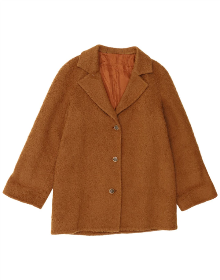 Płaszcz damski vintage IT 48 XL brązowy