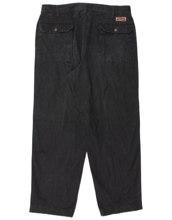 Męskie zwężane spodnie Chino Marlboro Classics EU 54 2XL W36 L31 Czarne