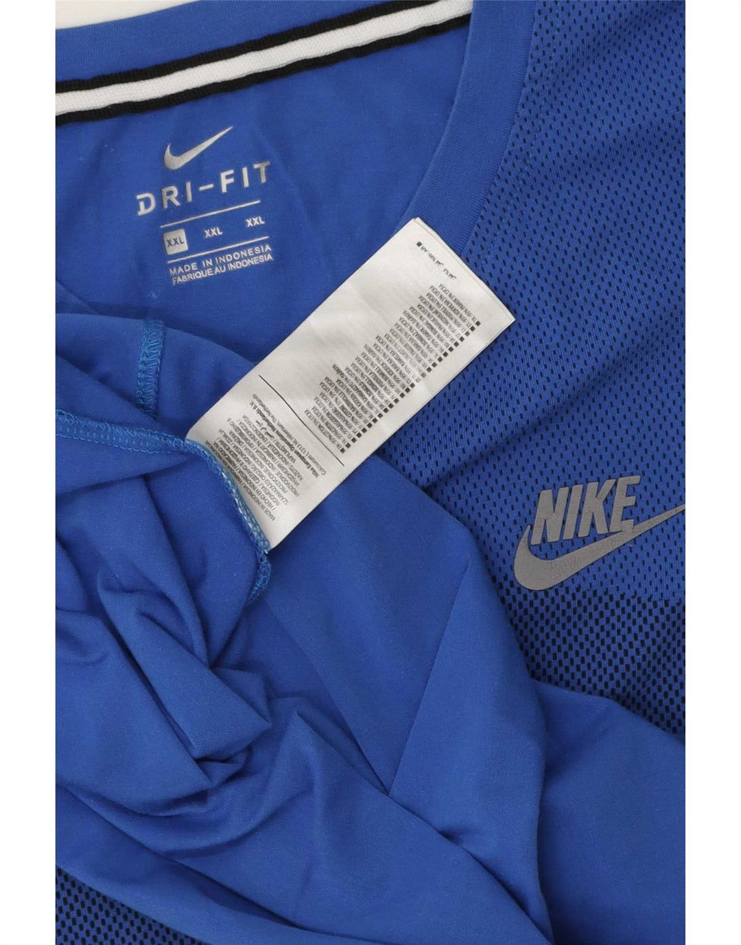 Męska kamizelka Nike Dri Fit 2XL, niebieska, bawełniana w cętki