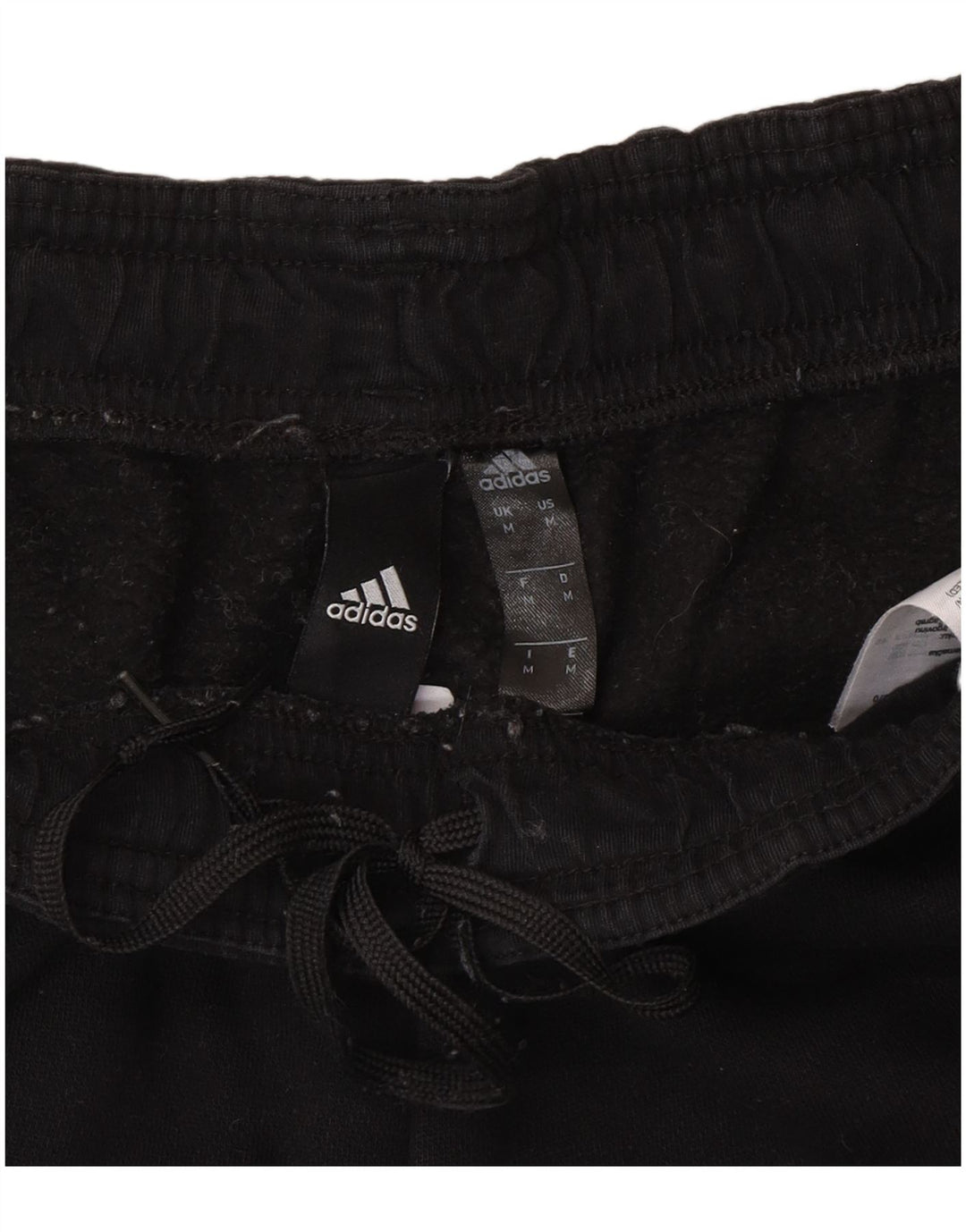 Męskie spodnie dresowe Adidas, średnie czarne, bawełniane