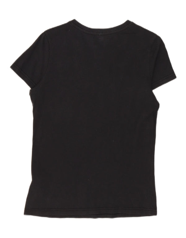 Damska koszulka graficzna Adidas Top IT 40, mała, granatowa, bawełniana