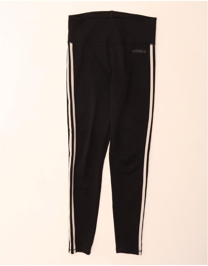 Damskie legginsy ADIDAS Aeroready UK 12/14, średni czarny poliester