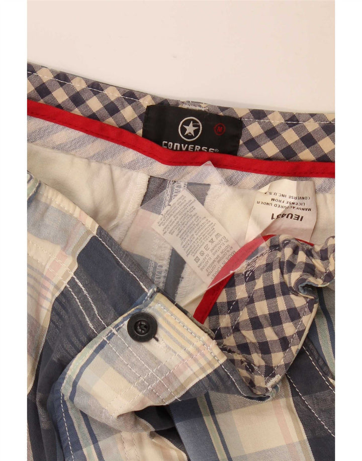 Converse Męskie spodenki Chino Medium W32 Granatowa, bawełniana krata
