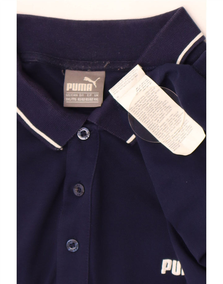 Męska koszulka polo Puma 2XL, granatowa, bawełniana