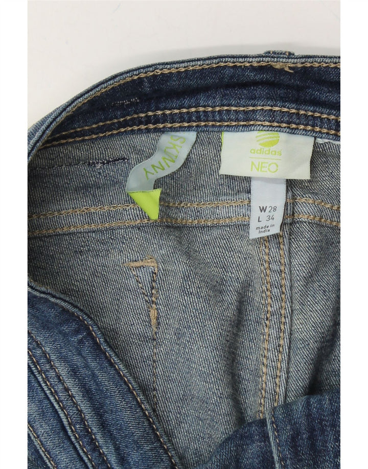 ADIDAS Womens Neo Skinny Jeans W28 L34 Blue Polyester Vintage Adidas and Second-Hand Adidas from Messina Hembry 