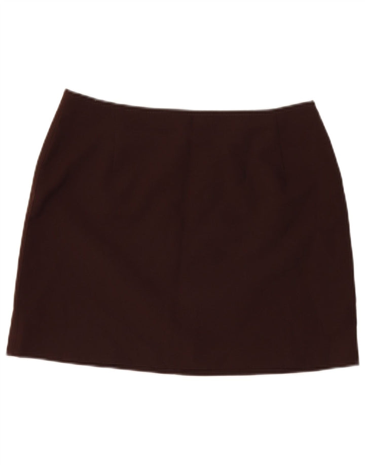 Spódnica mini damska Zara EU 42 duża W32 brązowa