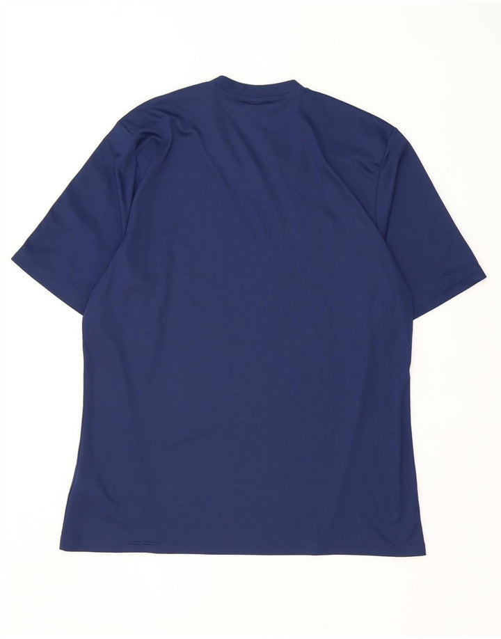 Adidas Męska koszulka Climalite Top XL z poliestru w granatowe paski