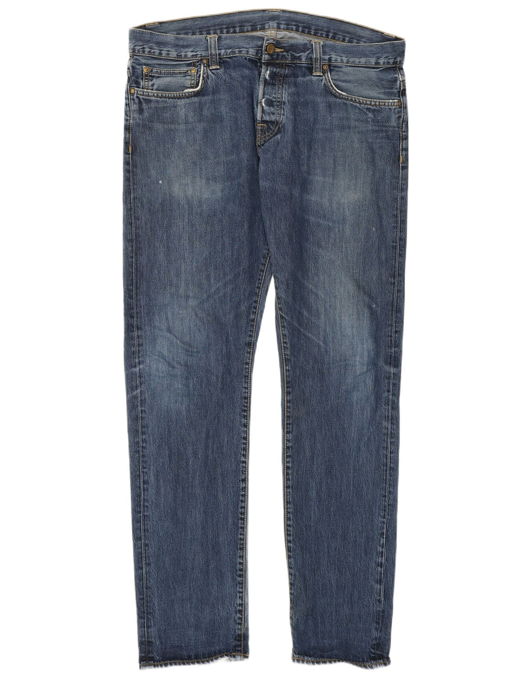 Męskie proste dżinsy Carhartt W34 L34 Niebieskie bawełniane