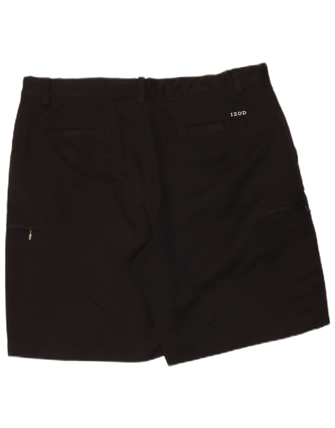 Męskie spodenki chino Izod W38 XL, czarny poliester