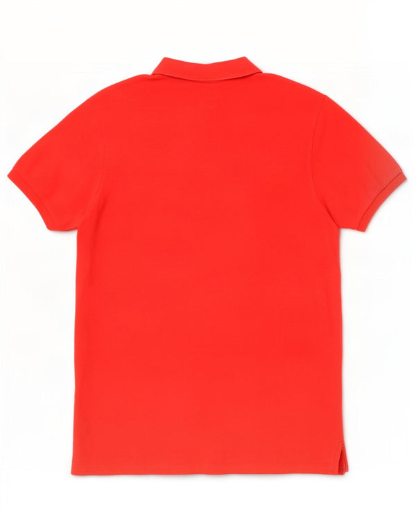 Polo Ralph Lauren Męska koszulka polo o dopasowanym kroju, duża, czerwona, bawełniana