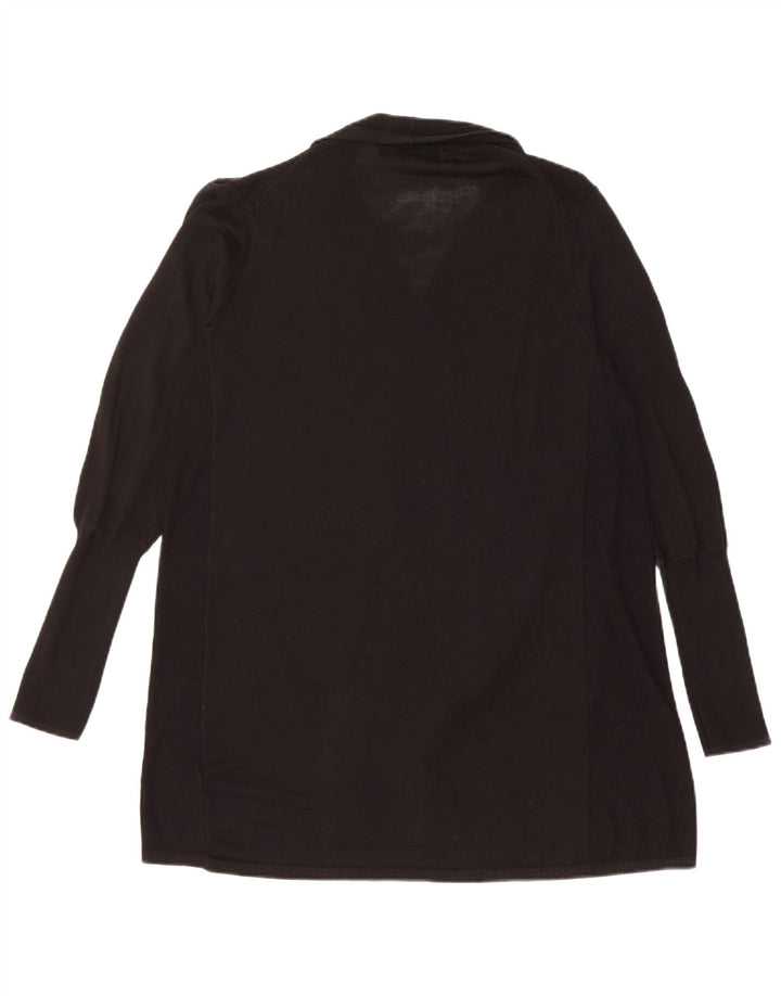Marks & Spencer Damski sweter rozpinany o długim kroju, UK 12, średni czarny