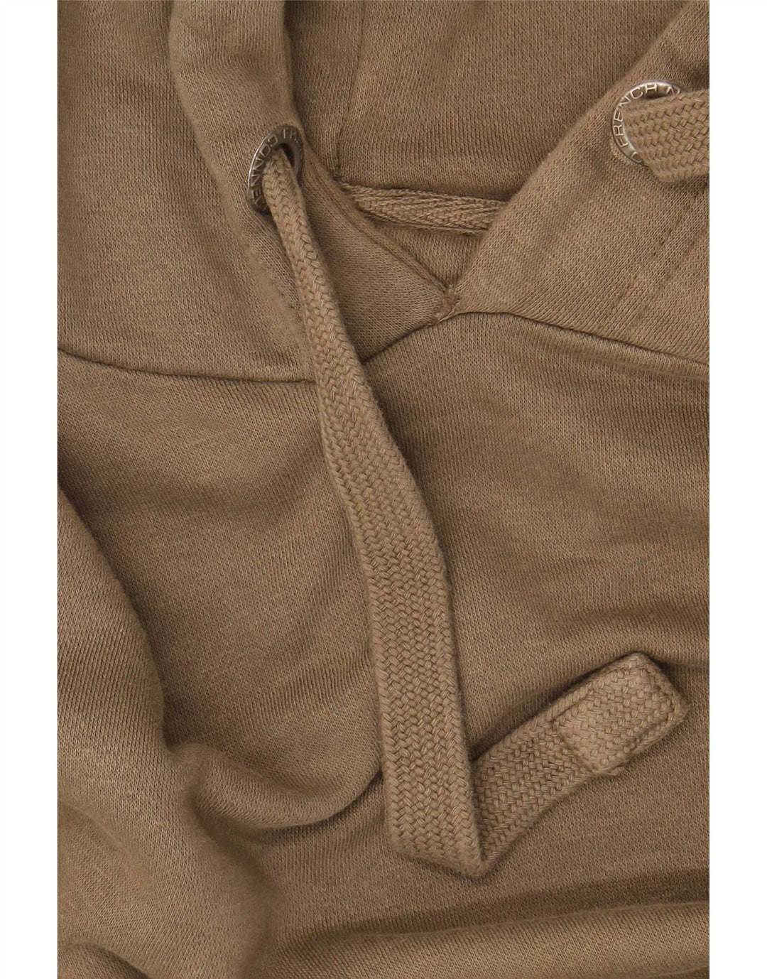 Męski sweter z kapturem French Connection, bawełna khaki, średnia