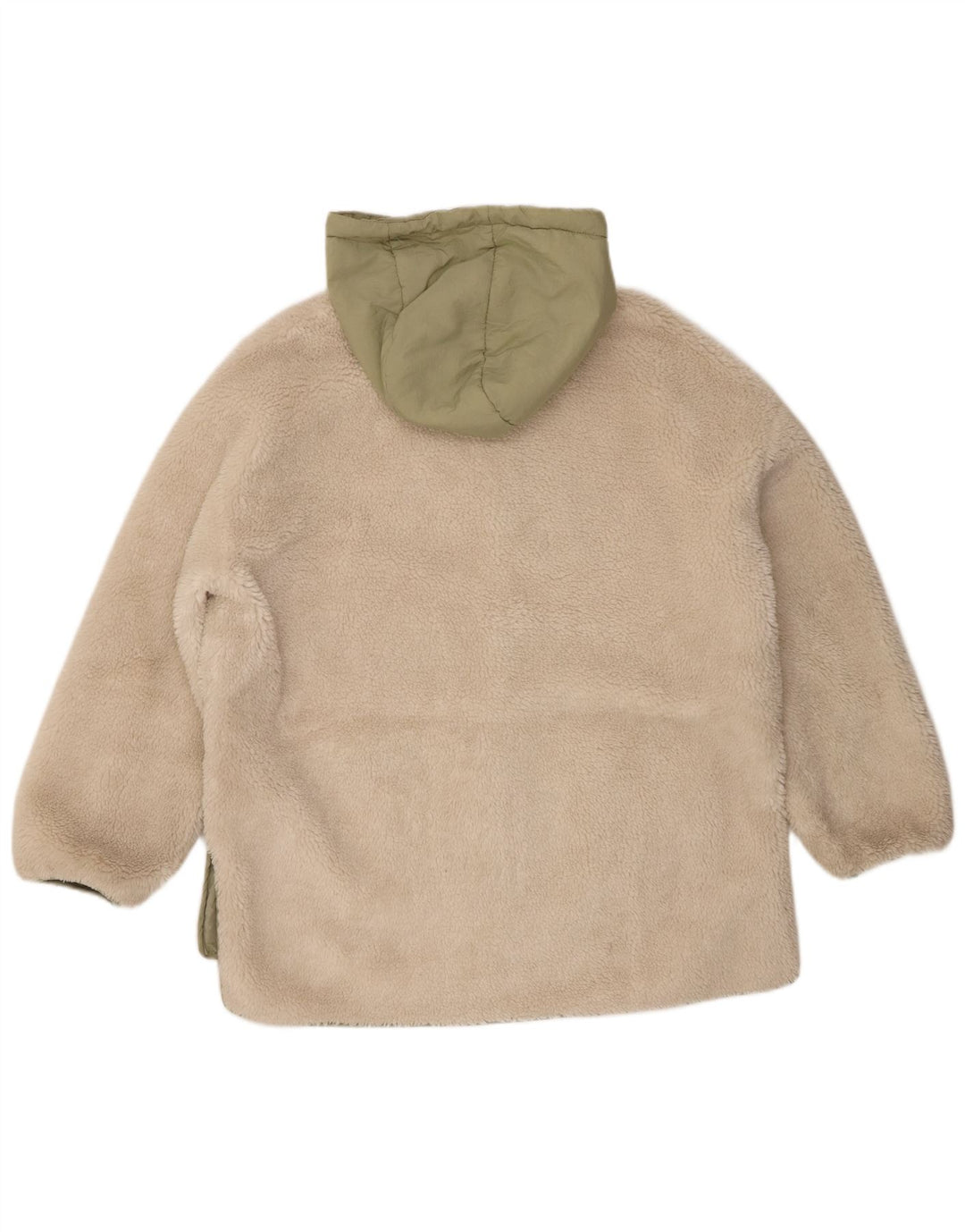 Damska kurtka wiatrówka Zara Oversized z kapturem UK 10 Small Beige