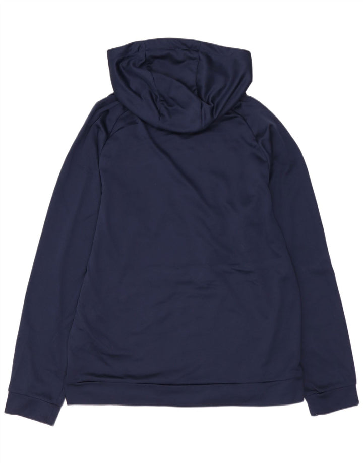 Męski sweter z kapturem i grafiką NIKE Dri Fit, średni granatowy poliester