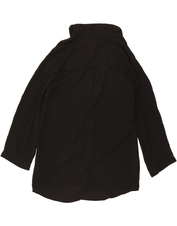 MOSSIMO Womens Long Tailed Oversized Pullover Shirt UK 6 XS Black Vintage Mossimo and Second-Hand Mossimo from Messina Hembry 