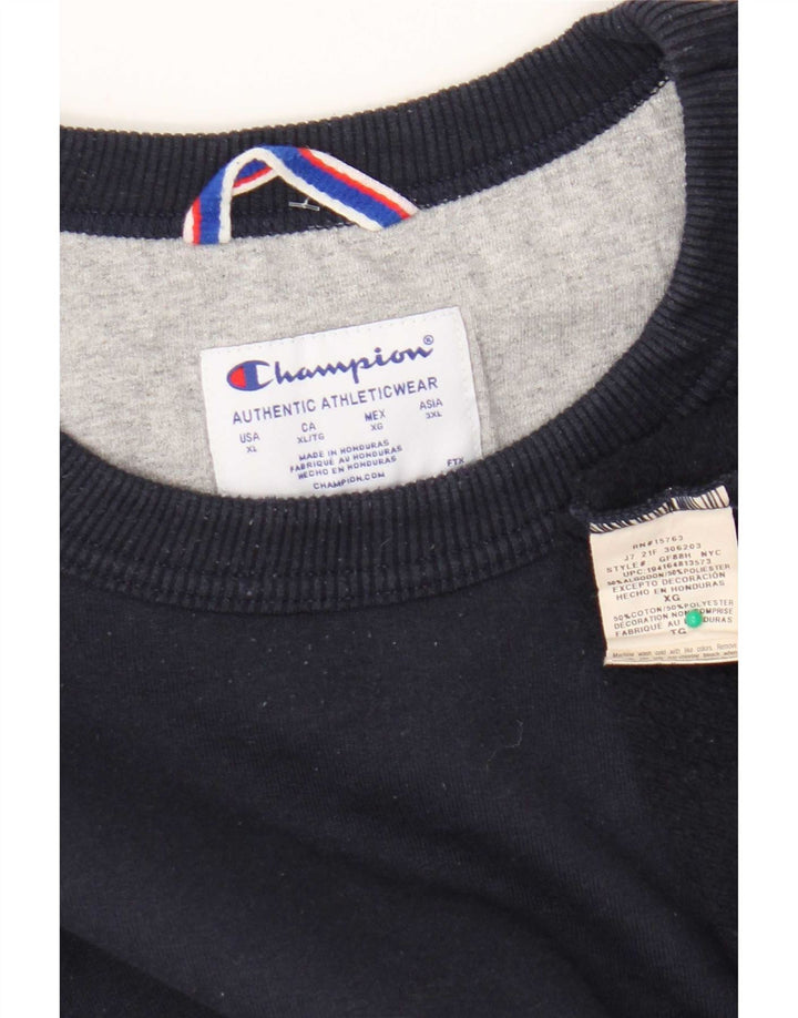 Bluza męska Champion XL, granatowa, bawełniana