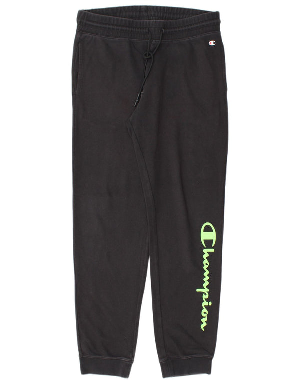 Męskie spodnie dresowe Champion Graphic Joggers XL, czarne, bawełniane