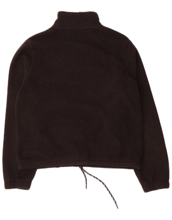 Damski sweter polarowy Fila Oversize z grafiką UK 8, mały, czarny, z blokami kolorów
