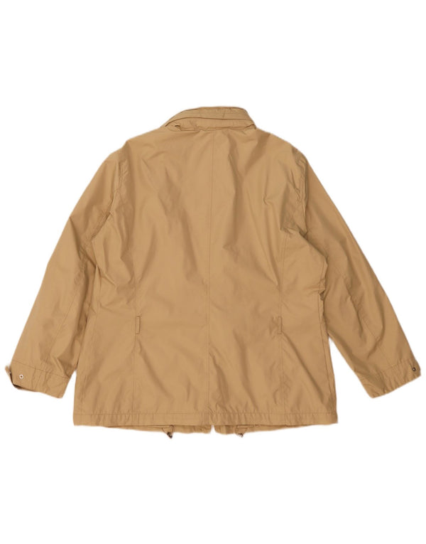Marina Yachting Womens Hooded Utility Jacket IT 52 2XL Beige Polyester