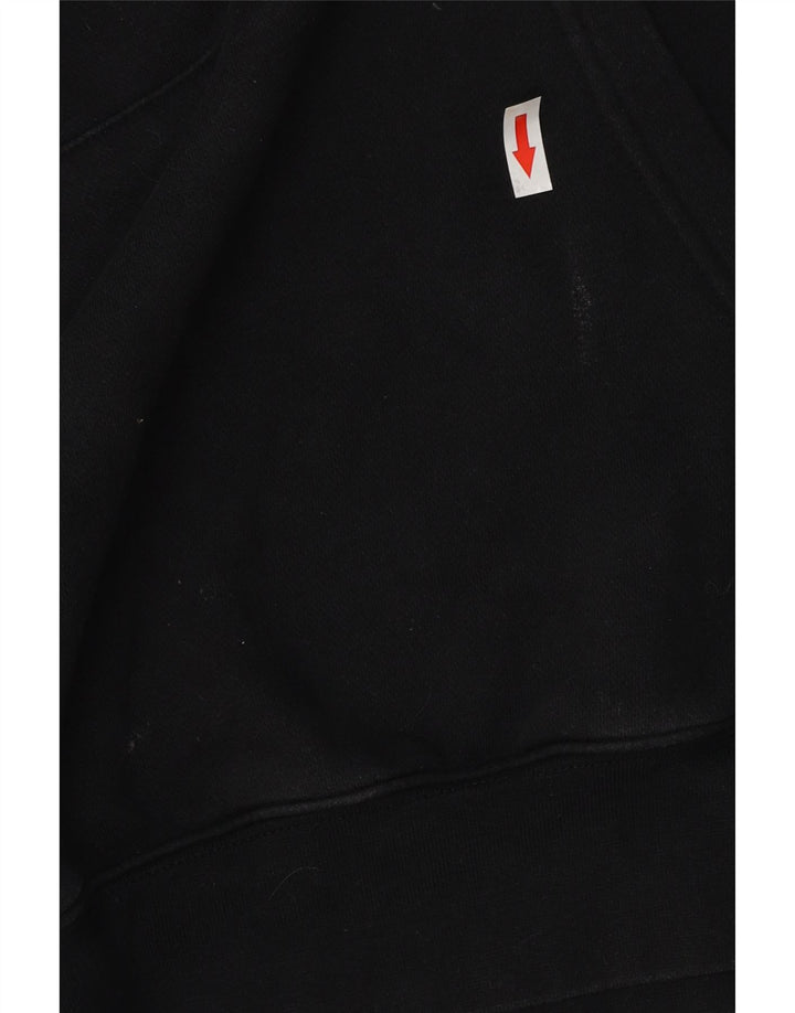 Męski sweter z kapturem NIKE z grafiką, duży, czarny, bawełniany