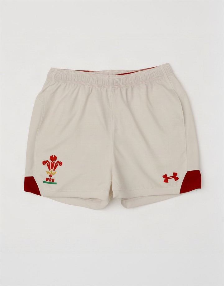 Męskie spodenki sportowe Under Armour Heat Gear, poliester w kolorze średniej bieli