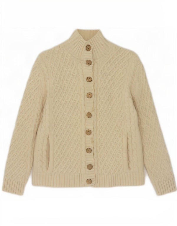 Sweter damski Carraig Donn UK 10, mały, złamanej bieli, nowa wełna