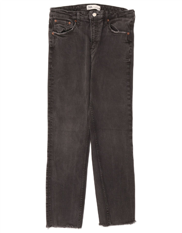 Damskie proste dżinsy Zara EU 40 Medium W30 L26 Szara bawełna