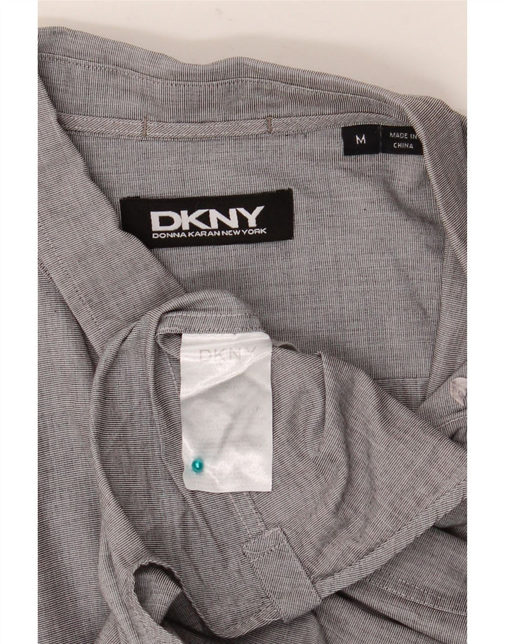 Koszula męska DKNY Średnioszara, bawełniana w prążki