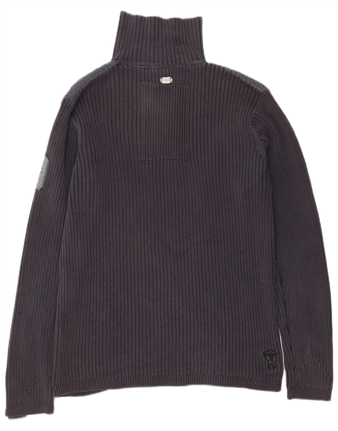 Męski sweter zapinany na guziki G-Star XL, szara bawełna