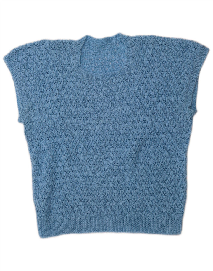 Tank top damski VINTAGE UK 14 w kolorze średniego błękitu