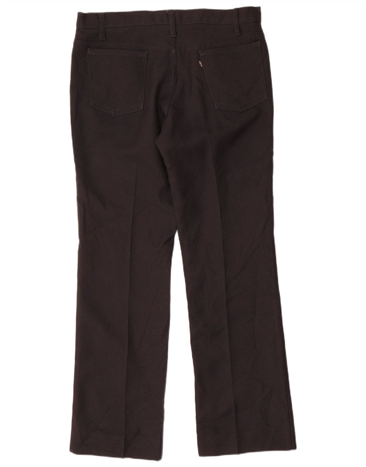 Męskie proste spodnie codzienne LEVI'S W35 L32 Czarny poliester