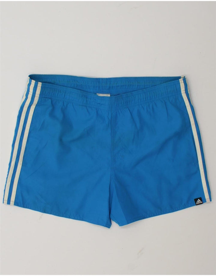 Męskie spodenki sportowe Adidas, małe, niebieskie, poliestrowe