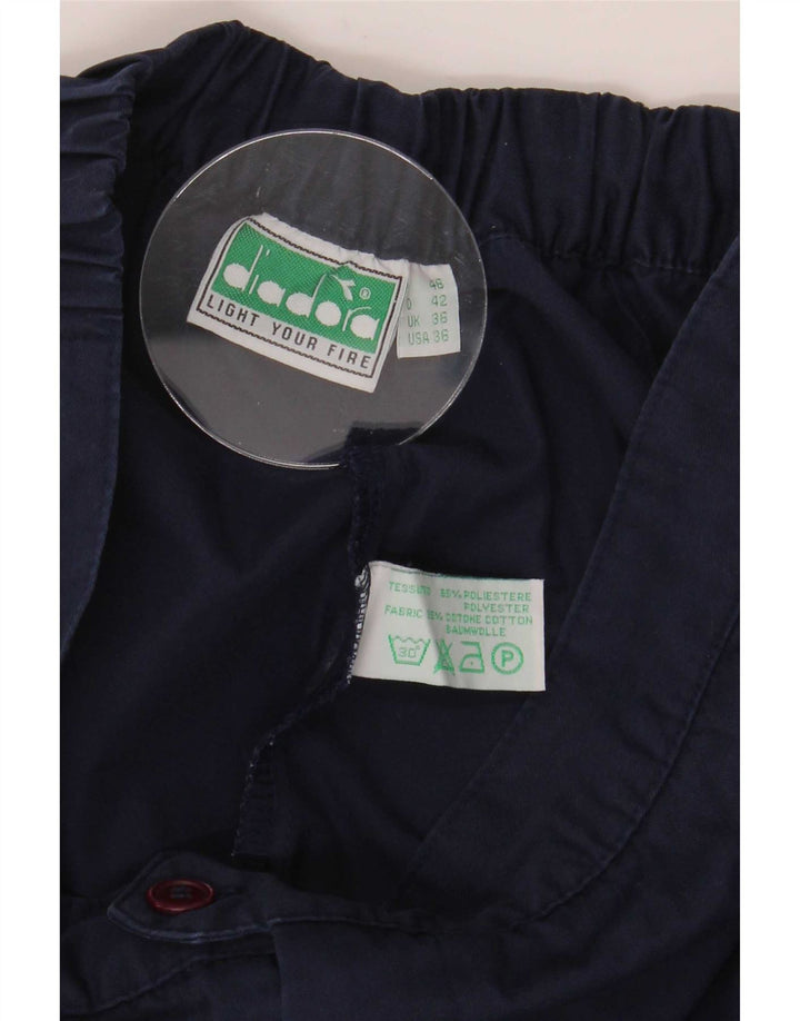 Męskie spodenki Chino Diadora, duże, W36, granatowe, poliestrowe