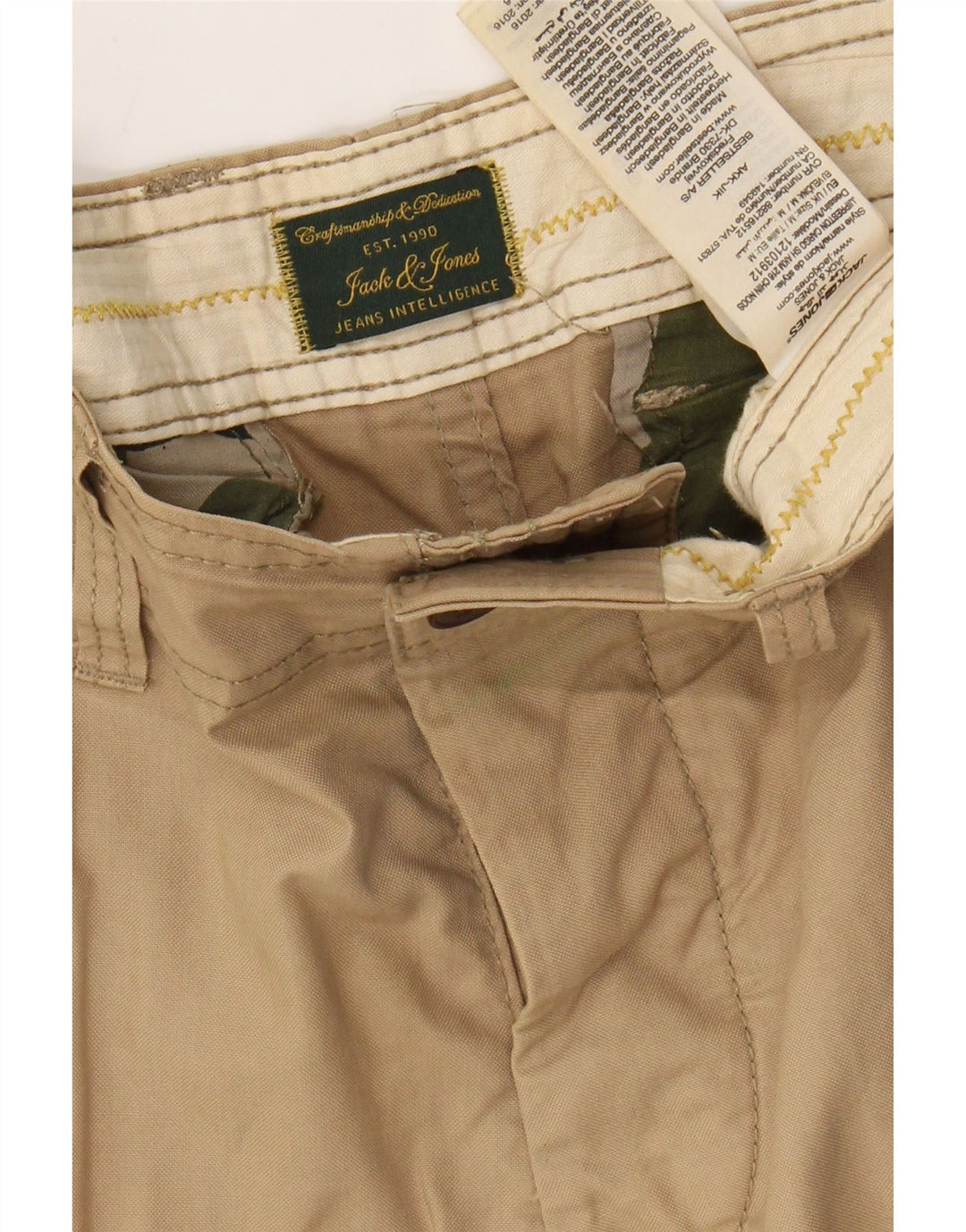 Męskie spodenki cargo JACK & JONES, średnie W32, beżowa bawełna