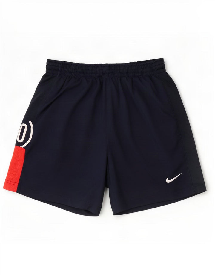 Męskie spodenki sportowe Nike Graphic, średni granatowy, poliester z blokami kolorów