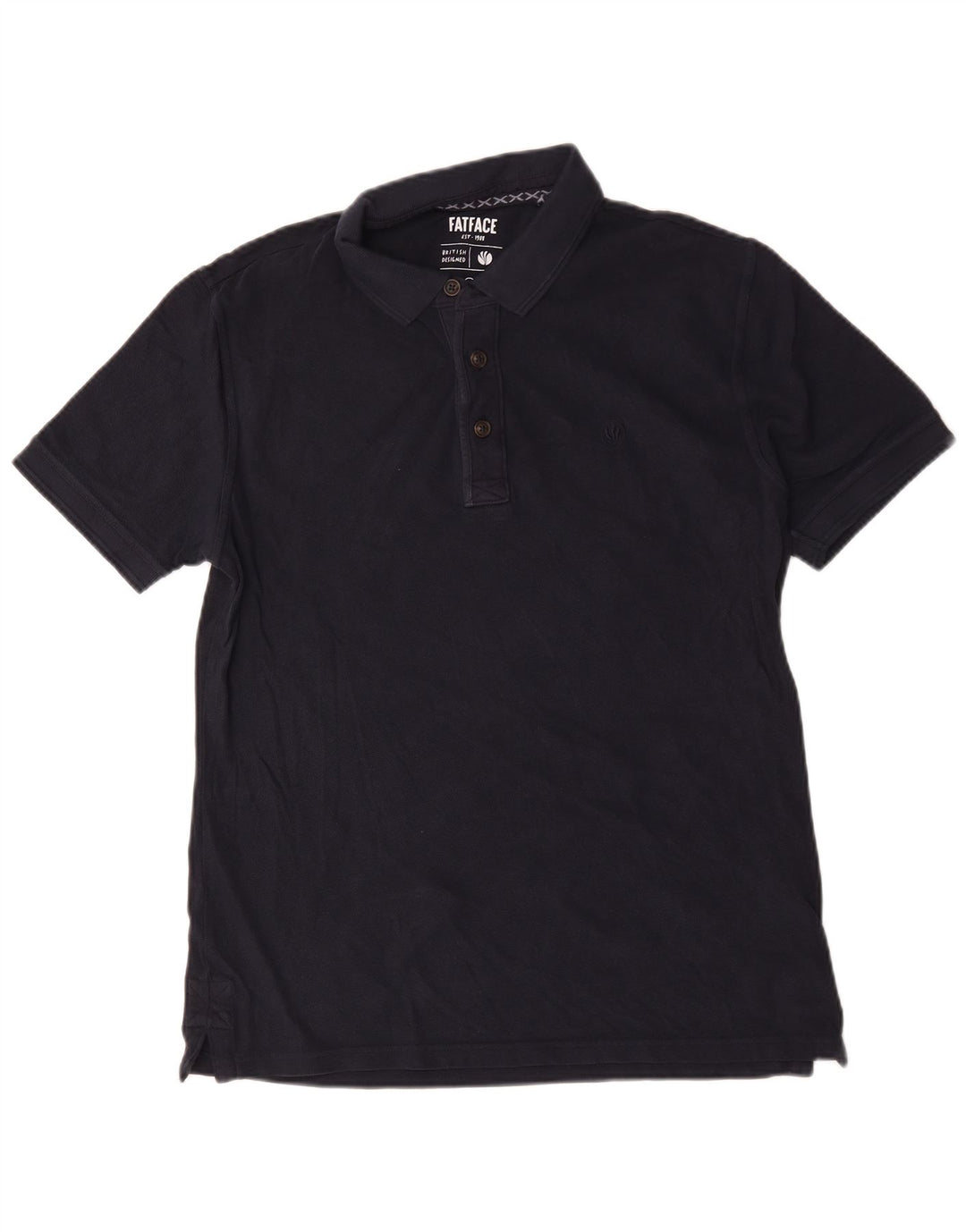 Męska koszulka polo Fat Face Regular, średnia, granatowa bawełna