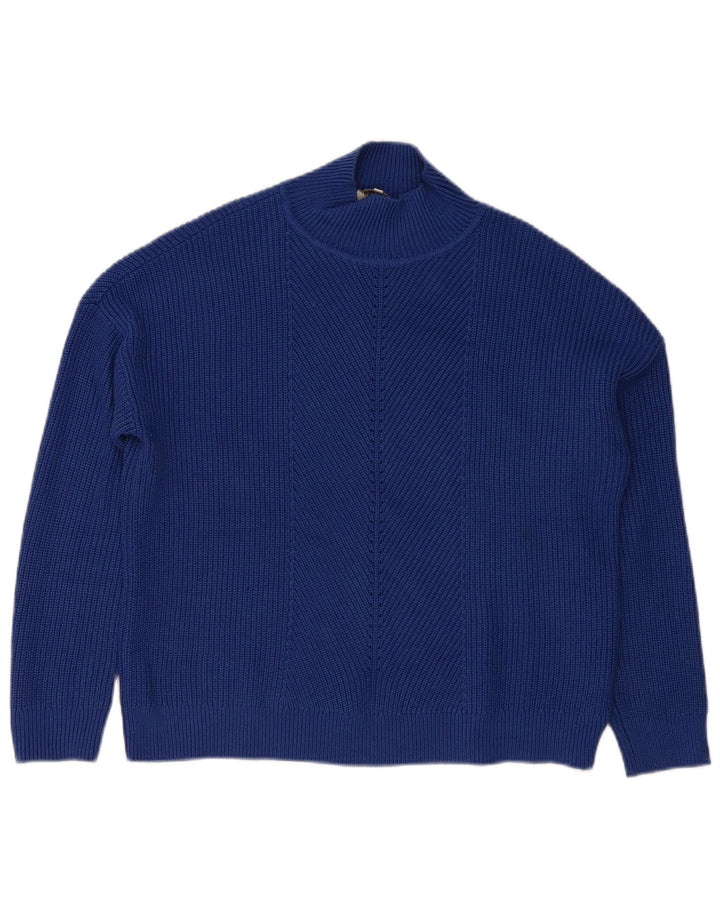 Sweter damski Hobbs z golfem UK 16, duży niebieski