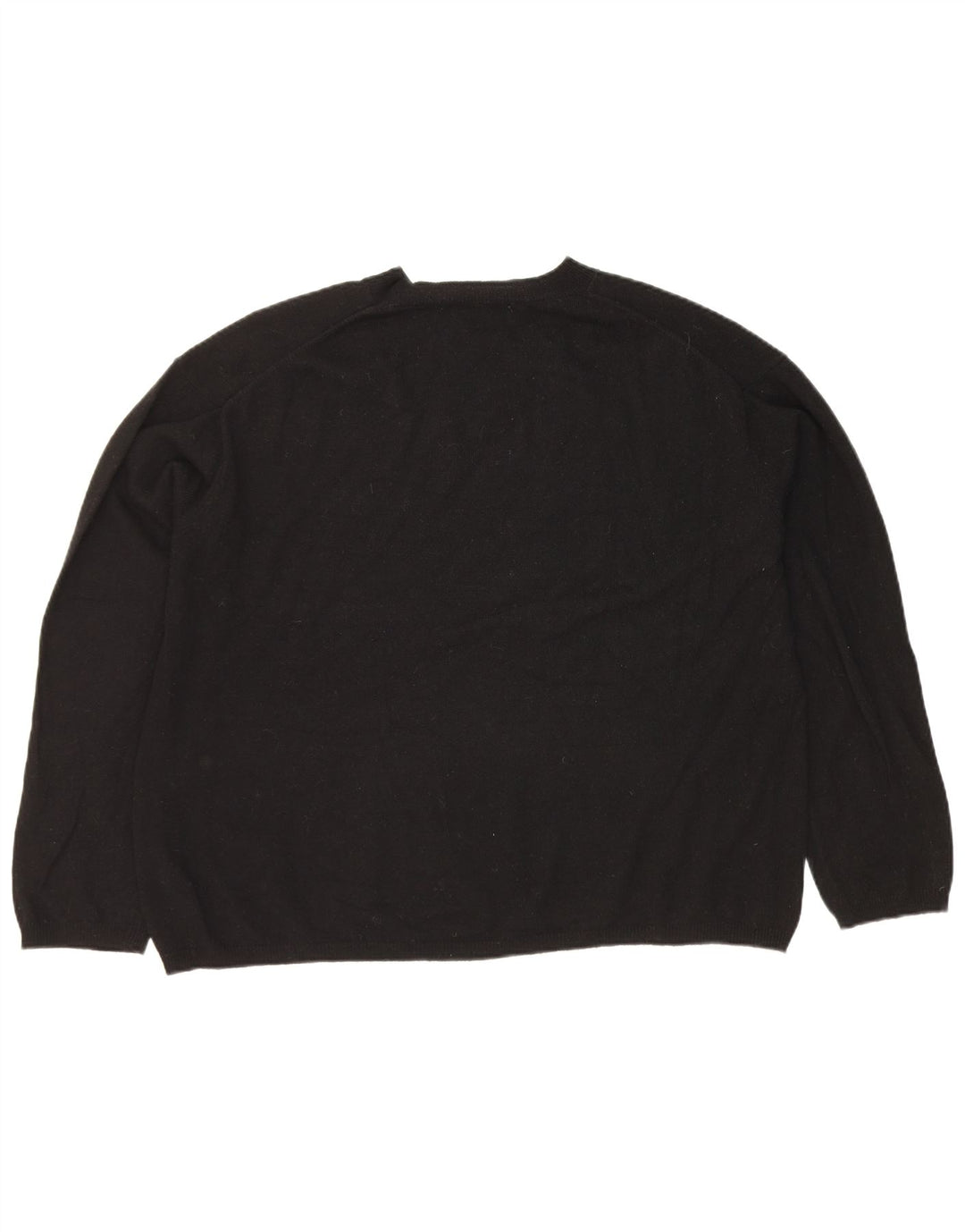 Damski sweter oversize z okrągłym dekoltem Zara UK 14, średni czarny