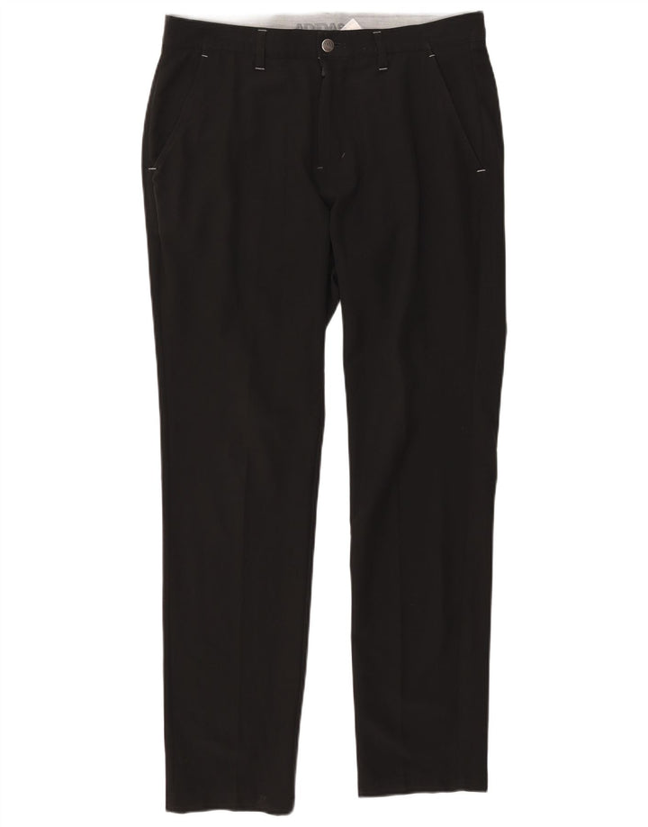 Adidas Męskie Proste Spodnie Chino W32 L32 Czarny Poliester