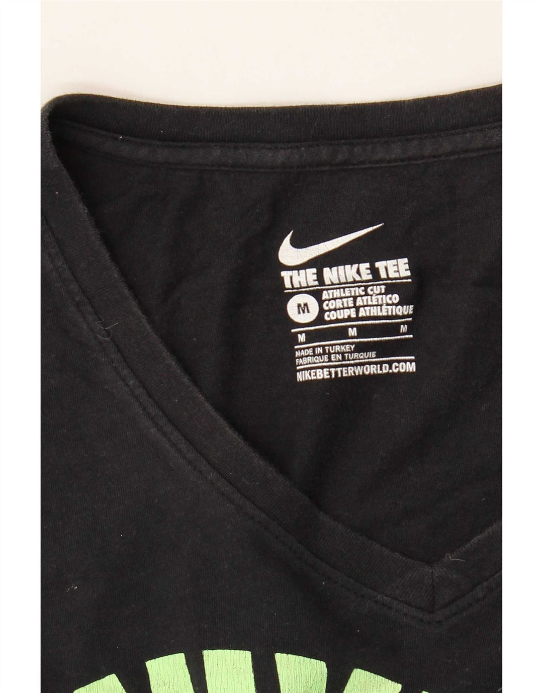 Damski T-shirt Nike Athletic Cut Graphic Top UK 14 Średni Czarny