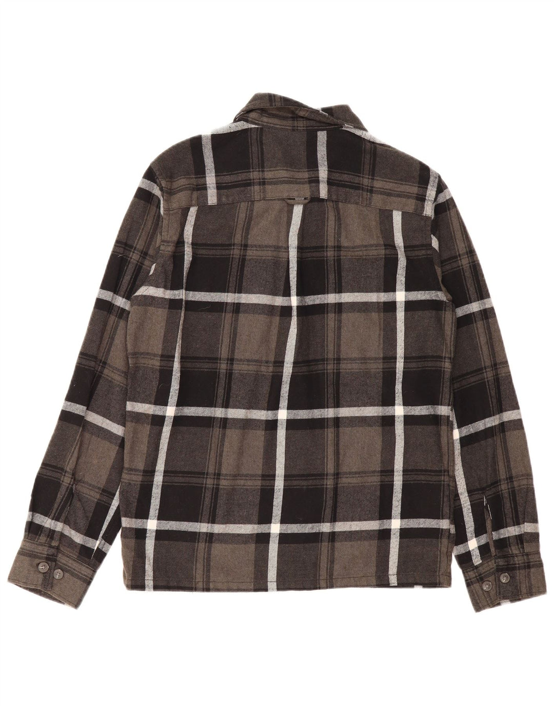 Męska koszula flanelowa Jack & Jones w małą szarą kratę, bawełniana