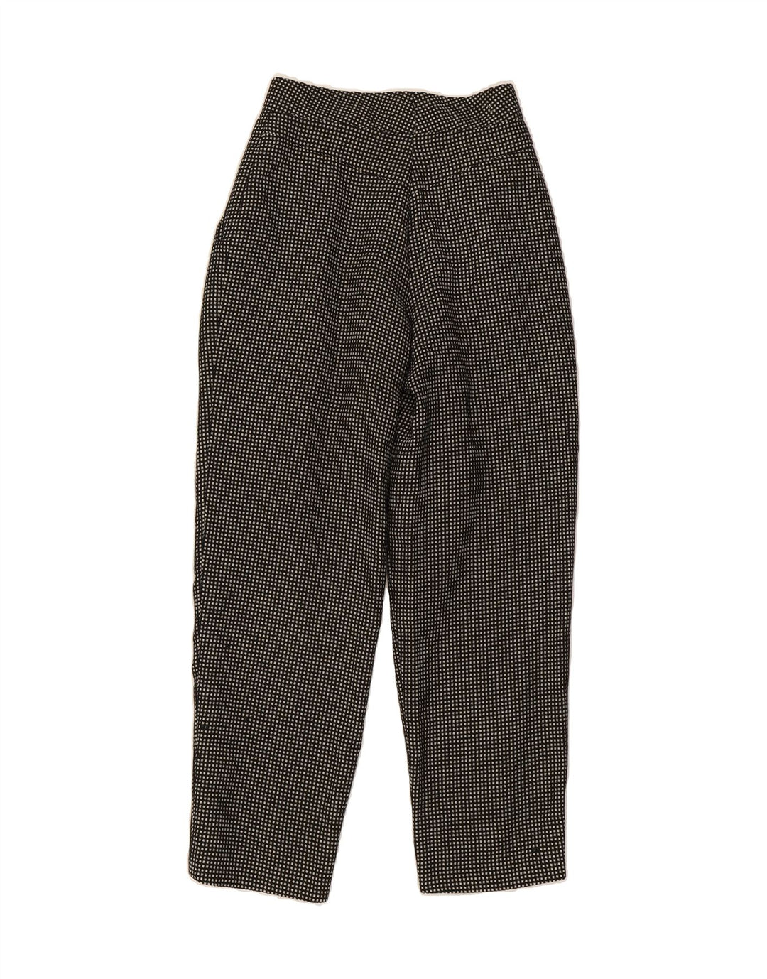 MANI Womens Pegged Chino Trousers IT 40 Small W24 L28 Black Check Vintage MANI and Second-Hand MANI from Messina Hembry 