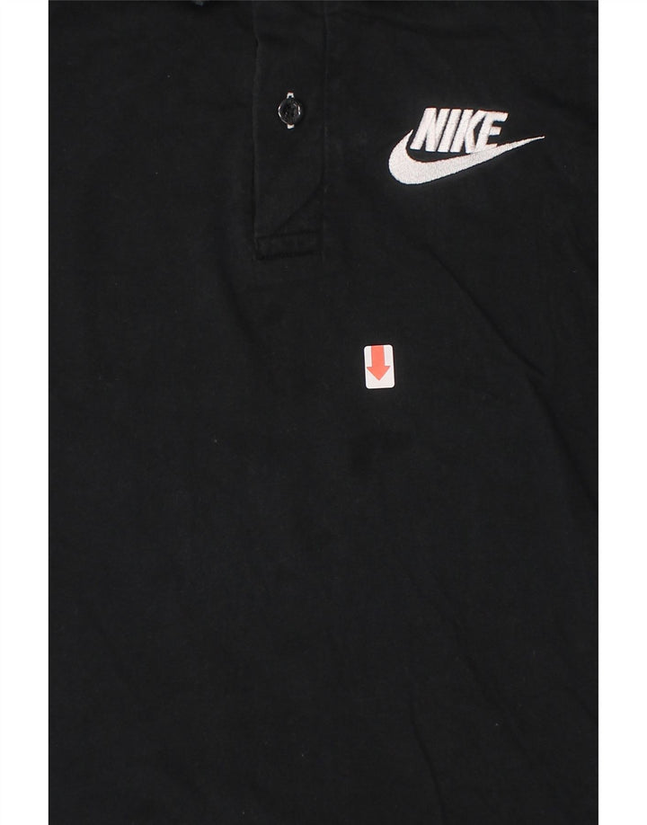 NIKE Boys Polo Shirt 8-9 Years Small Black Cotton Vintage Nike and Second-Hand Nike from Messina Hembry 