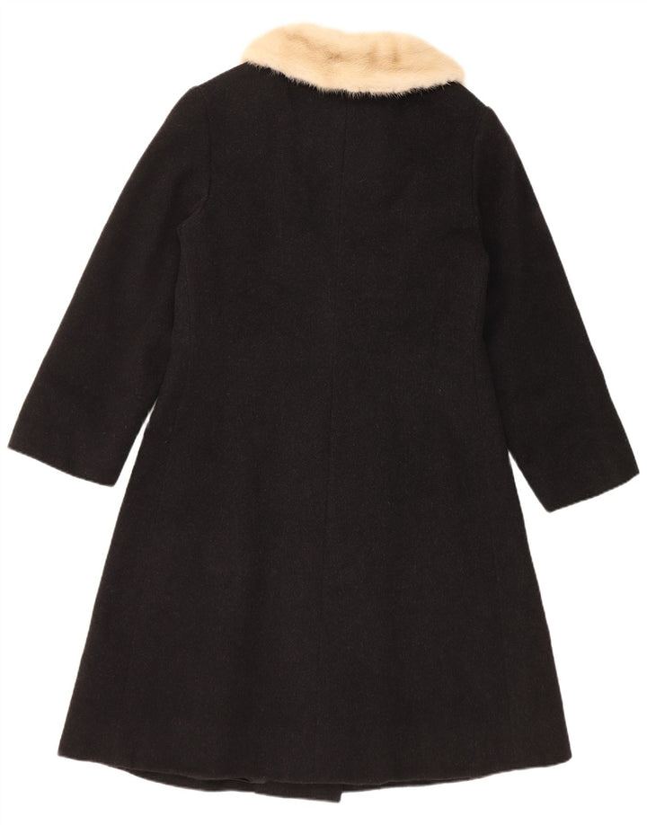 Płaszcz damski w stylu vintage UK 10 Small Black
