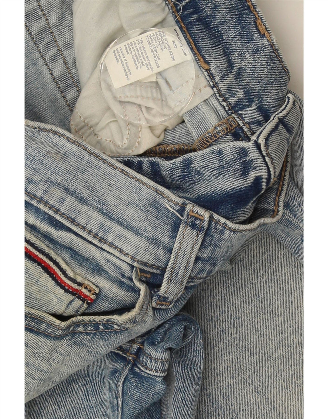 Męskie jeansy slim fit Tommy Hilfiger W34 L32 Niebieskie bawełniane