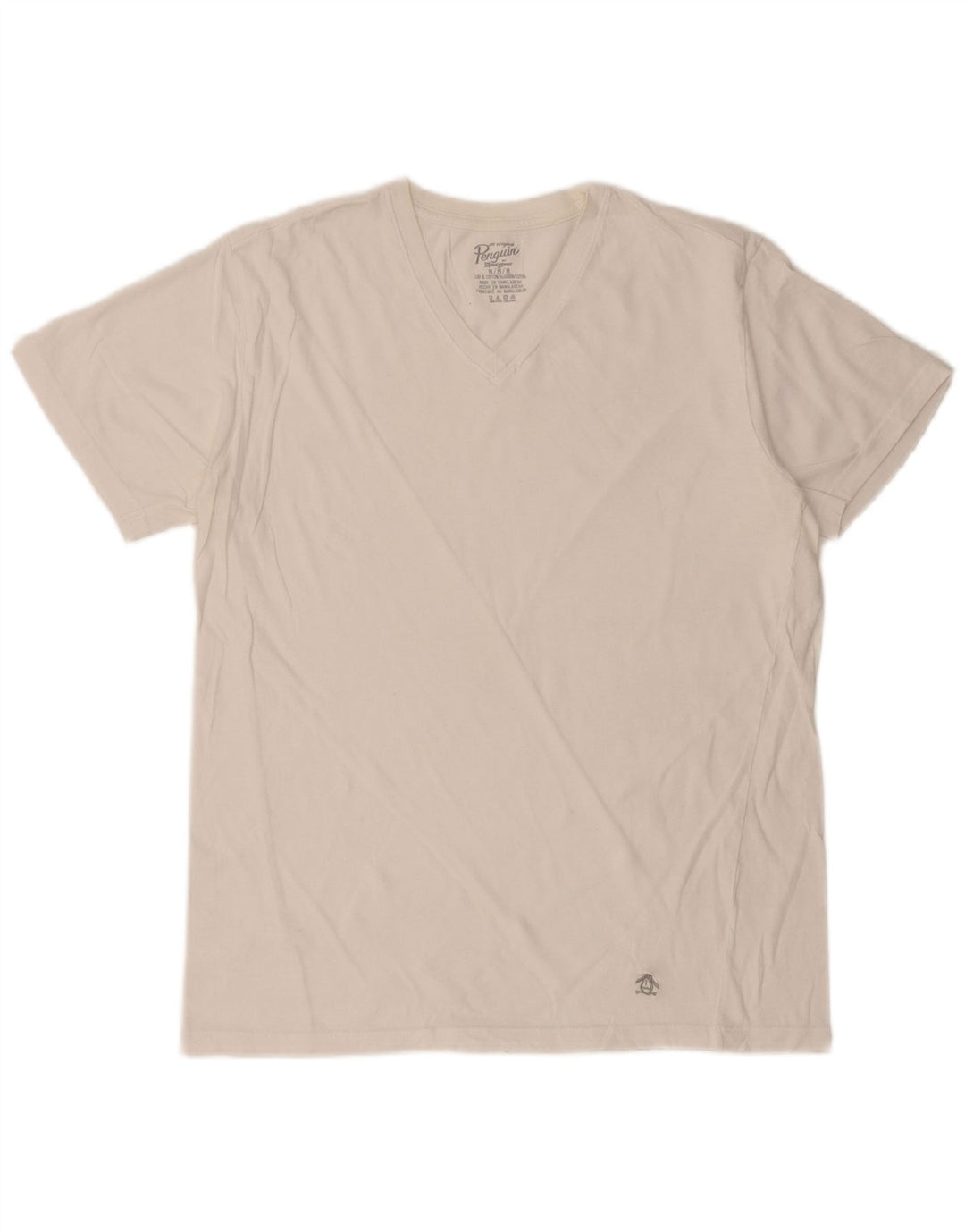 Damska koszulka PENGUIN Top UK 14 Średnia biała bawełna