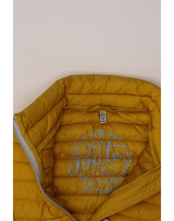 Wyściełana kamizelka dziewczęca Joules 4-5 lat, żółta, poliamidowa