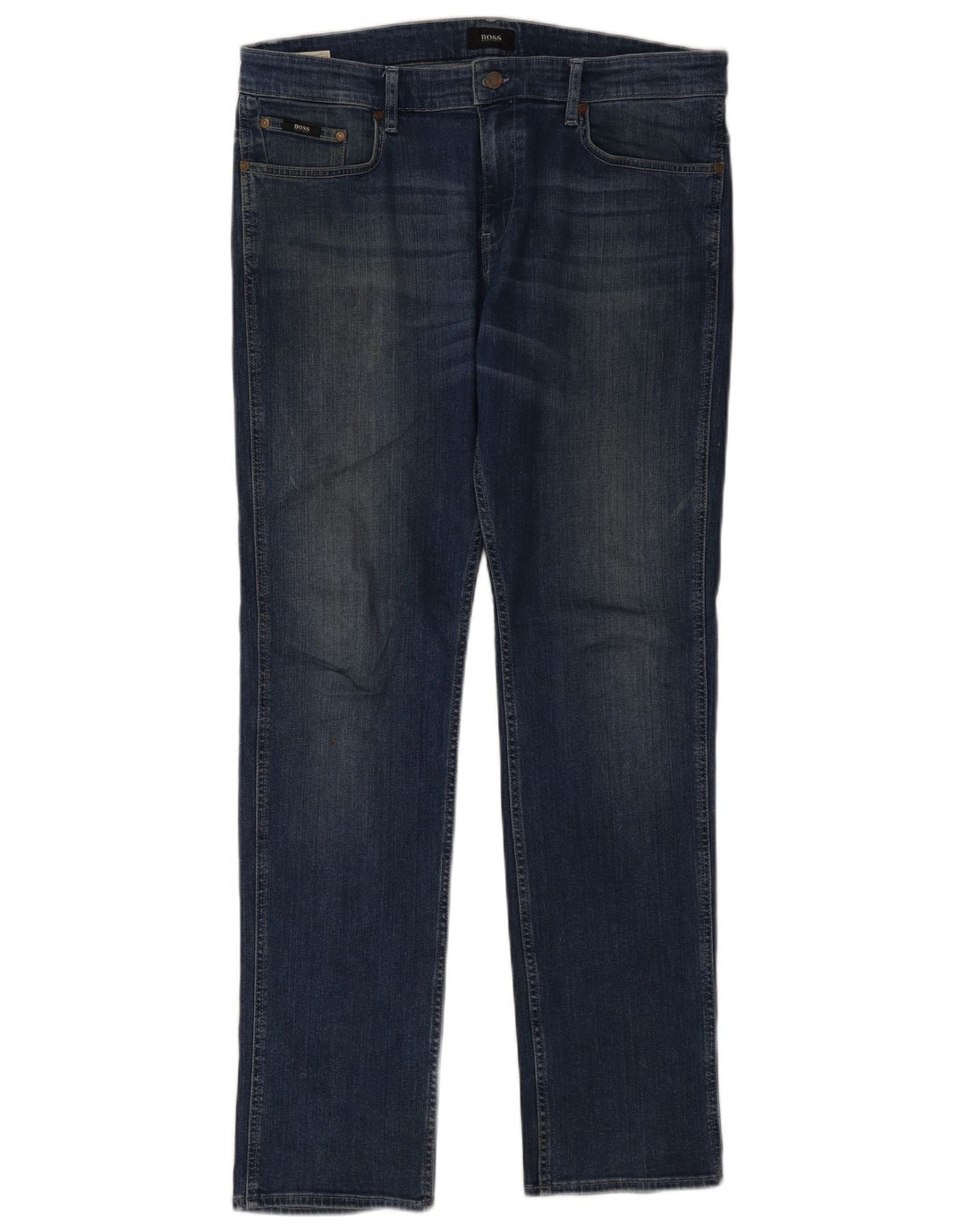 Męskie jeansy slim Hugo Boss W34 L32 Niebieskie bawełniane